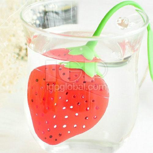 草莓形硅胶泡茶器