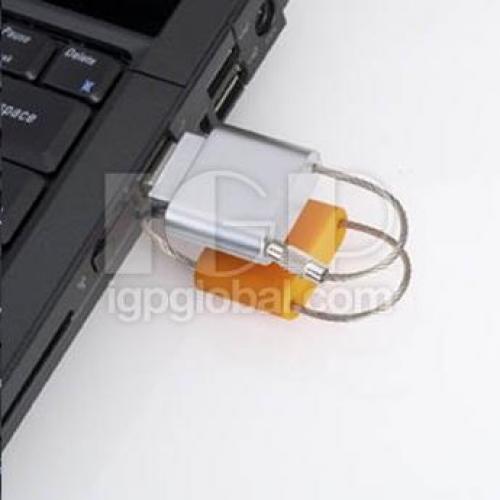 锁形USB