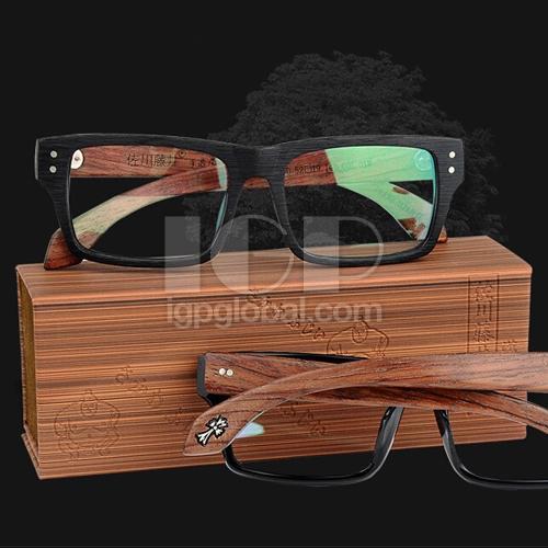 复古木质眼镜盒
