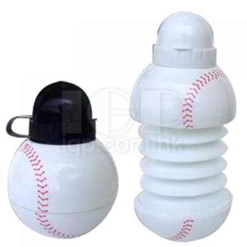 Folding baseball (stretching) water bottles