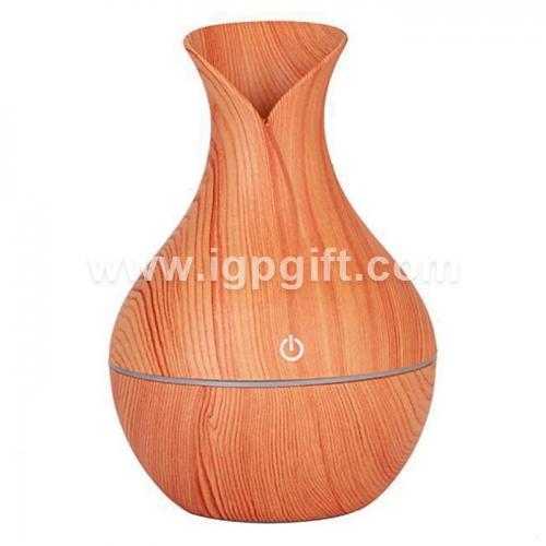  木纹花瓶造型加湿器香薰机