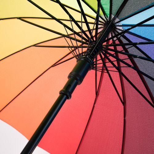 16骨彩虹直杆雨伞